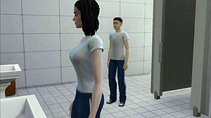 校园辣妹课间休息户外狂野吸同学大屌