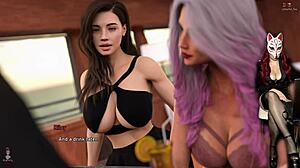 Steps of Debauchery 56 unfolds with naughty college games on a luxurious yacht. Costumes and stockings heat up the party!