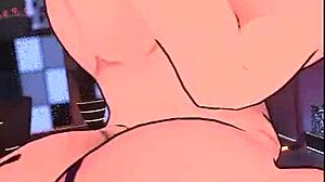 Marie bailando con flujo épico en hentai de tetas grandes Rule 34.