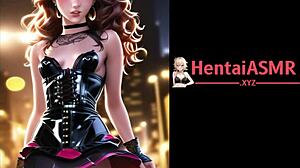 Visual Journey of Hentai Brunette on Latex Streets