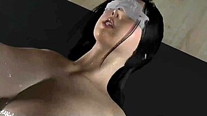 Wife cheats in 3D with big ass and black cock action