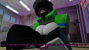 Wow! Goth Girl Craves Huge Cock in Wild Roblox Action!