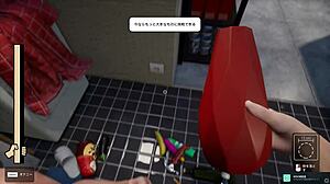 Mom Stuck in Washing Machine for Wild Hentai Game Action. Unbelievable!