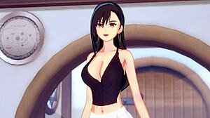 Tifa Lockhart Screws an Ugly Guy in Final Fantasy Hentai