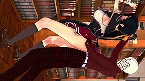 Akeno Library Fuck in HS DxD NTR