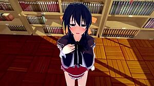 Akeno Library Fuck in HS DxD NTR