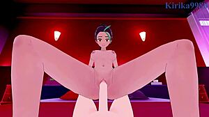 Intense Sex with Liko and Nemona in Pokémon POV Hentai! Wow!