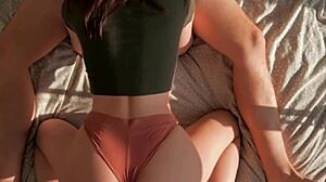 Big breasted brunette in costumes gets it hard while being a cougar