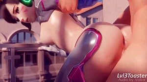 Beautiful Overwatch 2 animations with D.Va and Tracer