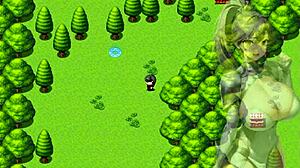 Nagy mellű kalandornő a cuckold harem RPG-ben