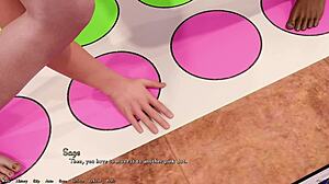 Being A Dik 166 Details Twister Game With Busty Redhead Girlfriend In Sexy Outfit And Her Fat Latina Sorority Friend.