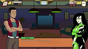 Visual novel-style adult cartoon with dating sim elements