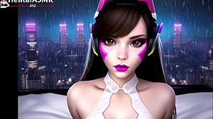 binaural rain asmr with d.va in my bedroom