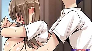 Student Feels Every Inch of Cock in Doggystyle and Missionary Hentai Bliss