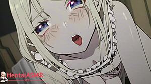 Moaning head tingles with extreme succubus scratches in anime lingerie scene