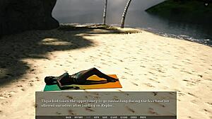 Ever tried sex with an ebony goddess on a steamy beach in anime?