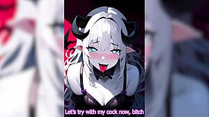 dumb bimbo craving rough anal action