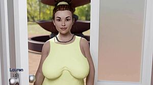 big tits stepmom milf deepthroats huge cock before sneaky ass pounding in heart problems 04 3d hentai