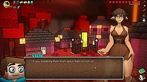Hornycraft Parody Hentai Game Ep 40 Nerdy Girl Deepthroats in Forest