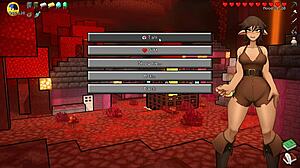 Hornycraft Parody Hentai Game Ep 40 Nerdy Girl Deepthroats in Forest