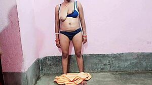 Hot desi stepsister gets naked and satisfies me well
