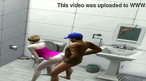 Hot athletic Latina gets banged in the deli bathroom