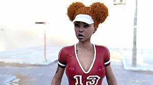 Thick ghetto girl rides BBC in yellow Lamborghini