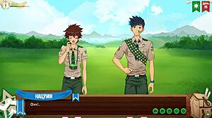 game friends camp episode 10 - heading to the beach with russian voice acting