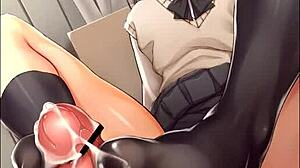 Animated feet hentai with jerk off instructions