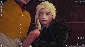 Honey Select 2 game features blonde in sexy scenes