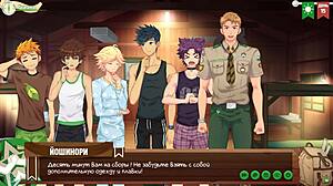 game friends camp episode 10 - heading to the beach with russian voice acting