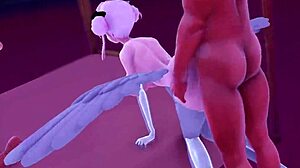 Trinity Nipples in 3D Anime—Wow!