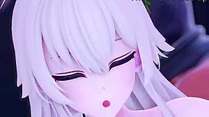 Trinity Nipples in 3D Anime—Wow!