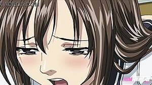 Anime hentai scandal - expelled for fucking at school with cum on big tits!