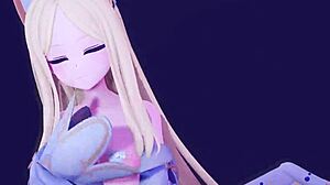 Trinity Nipples in 3D Anime—Wow!