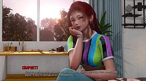 redhead babe with natural tits gets rough in 3d gameplay ripples part 29 action.