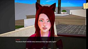 My New Family 302 showcases a redhead in wild anime game scenes