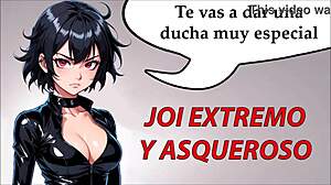 Femdom Joi hentai with extreme oil fetish