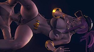 Yo, Akali from KDA gives street blowjob and cunnilingus in uncensored manga porn