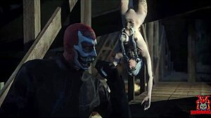 White Rabbit Halloween special with cum facial and cowgirl riding on toy