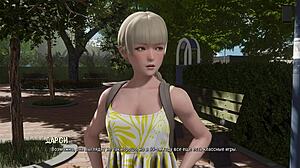 redhead babe with natural tits gets rough in 3d gameplay ripples part 29 action.
