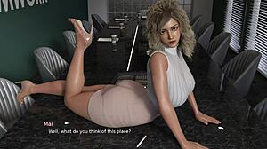 Office Hottie with Shaved Pussy Gets Hot Sex in Meeting Room