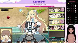 Vtuber Lewdneko Plays Evenicle Part 11 with Cute Elf and Big Tits Moaning