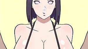 Hinata Hyuga delivers a mind-blowing titjob in this steamy Naruto hentai scene.