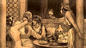 Wild orgy explodes in Moorish harem night