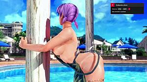 doaxvv ayane 2 shows tanned big tits and ass on nude beach