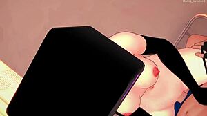 Enderwoman strips swimsuit for raw banging in tight fishnet stockings uncensored minecraft