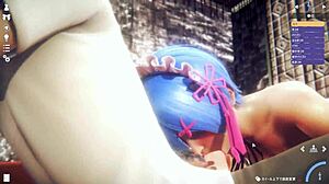 Rem in Wild Hentai Sex with Massive Release