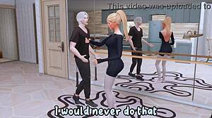 A brazen guy cheats on pregnant girlfriend with her whore friend in rough anal and deep throat sims hentai sfm