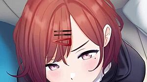 Anime Secretary Sucks for Quick Office Blowjob Thrill